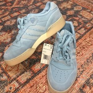Adidas Light Blue Rivalry Lux Low W Sneakers women’s 9.5 NEW WITH TAGS